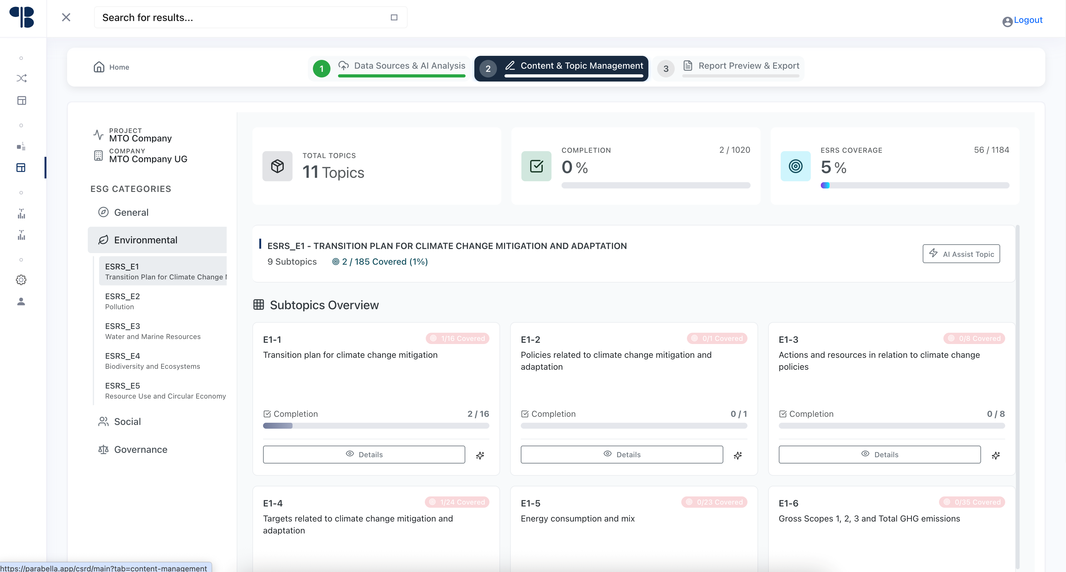 AI-Copilot ESG- und Finanzberichterstattung